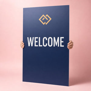 Display Boards 24pt held in hand showing its 24 x 36 inches size