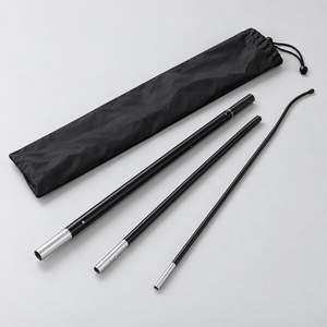 Flag pole set with carry bag