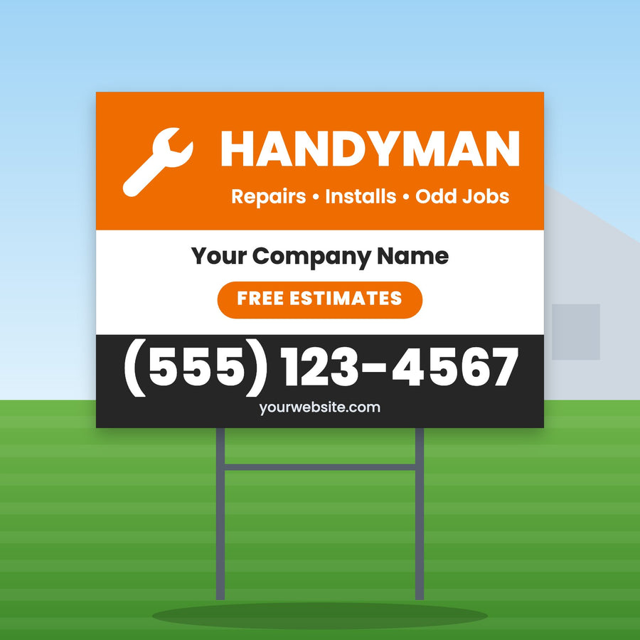 Handyman Yard Sign Design 1