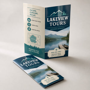 High-Gloss Brochures shown as another common application