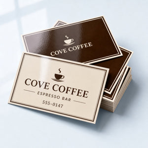 High-Gloss Business Cards shown as another common application