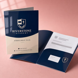 High-Gloss Presentation Folders shown as another common application