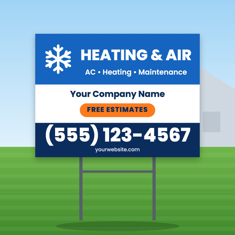 HVAC Yard Sign Design 1
