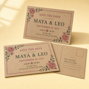 Kraft Paper Postcards shown as another common application