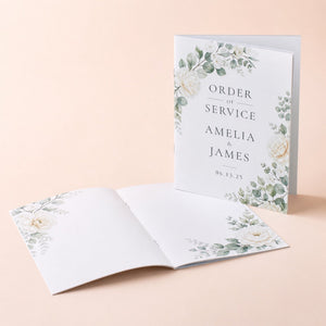 Matte Booklets 8.5x11, 80lb silk text, matte finish, shown in an alternate use