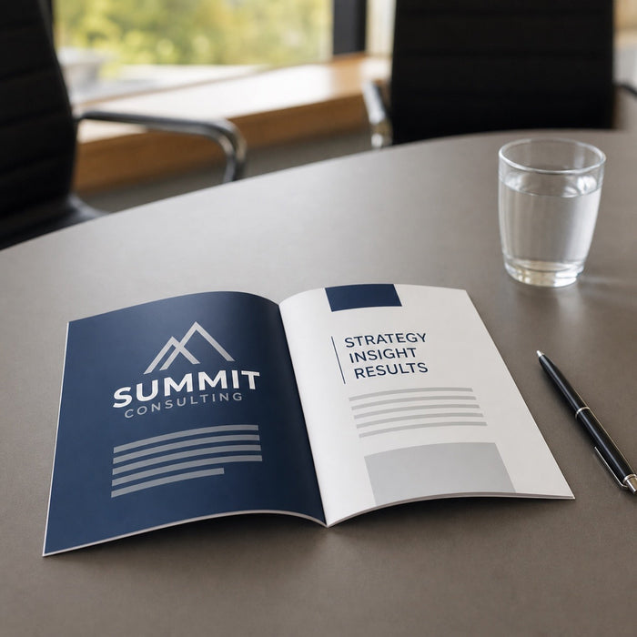 Matte Booklets 8.5x5.5, 80lb silk text, matte finish