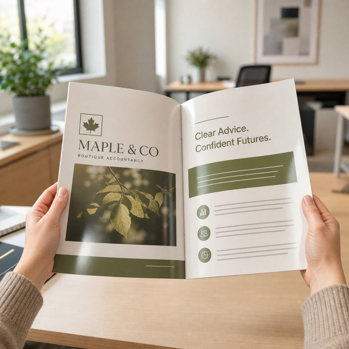 Premium Glossy Booklets 8.5x11, 100lb gloss text