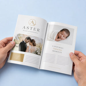 Premium Glossy Booklets 8.5x5.5, 100lb gloss text