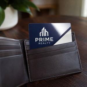 Premium High-Gloss Business Cards, 16pt cardstock, UV coating