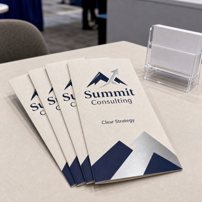 Recycled Brochures, 80lb Enviro text, 100% recycled, uncoated