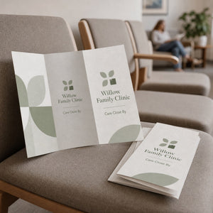 Recycled Brochures, 80lb Enviro text, 100% recycled, uncoated