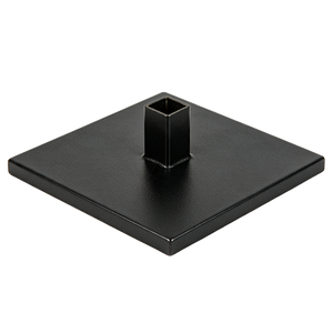 Steel square base for flag poles
