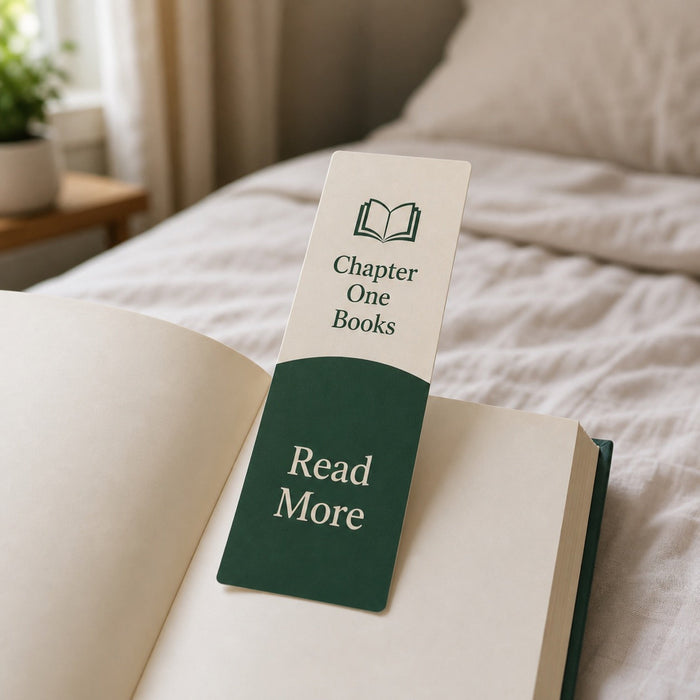 Writable Bookmarks, 14pt C1S stock, 10 sizes from 1.5x7 to 8.5x3.5