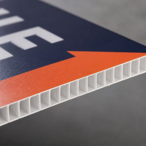 Yard Signs 10mm, 10mm corrugated plastic (coroplast), 6x24 to 48x48