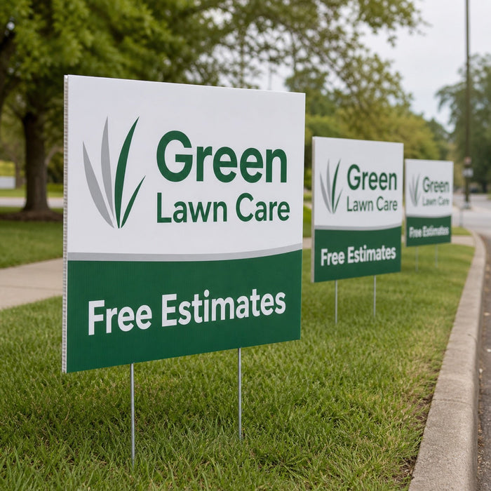 Yard Signs 10mm, 10mm corrugated plastic (coroplast), 6x24 to 48x48