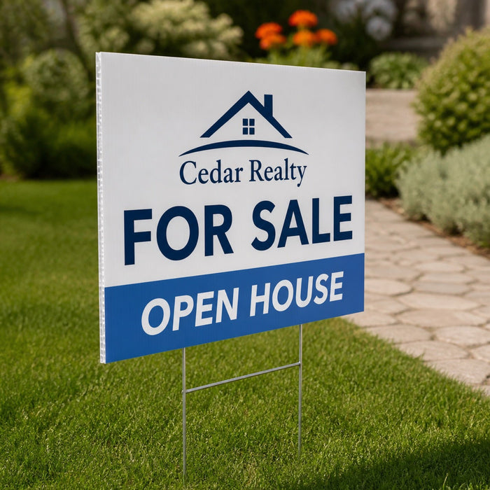 Yard Signs 8mm, 8mm corrugated plastic (coroplast), 6x24 to 48x48