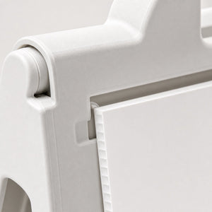 Close-up of the direct-print rigid substrate on A-Frame Stands