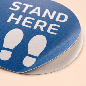 Close-up of the full-colour adhesive print on Anti-Slip Floor Decals