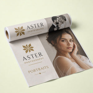 Canvas Roll Prints printed on uncoated poly-cotton artist canvas, unstretched roll, 24 x 36 inches, shown at an angle