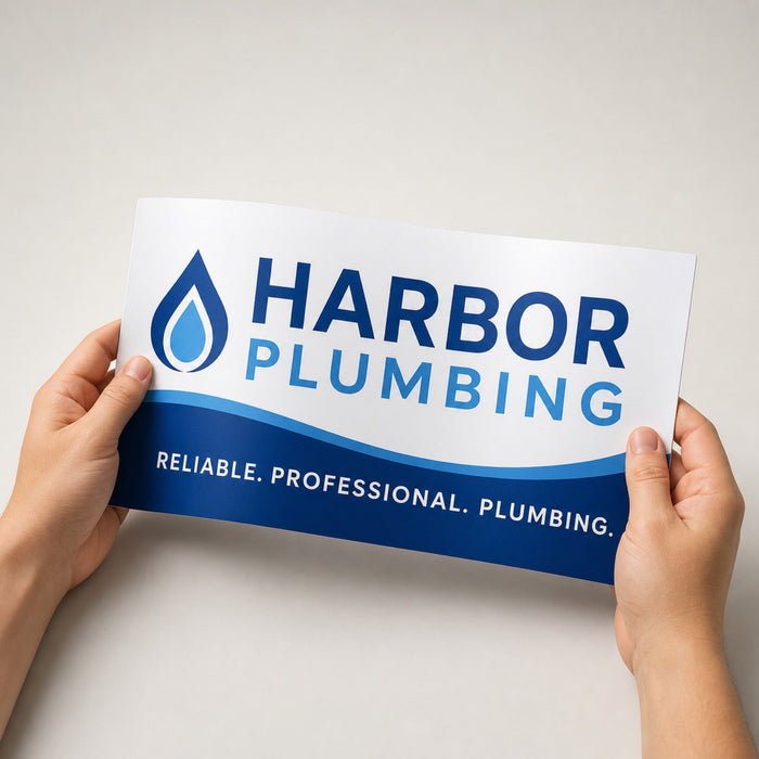 Car Magnets held in hand showing its 12 x 24 inches size
