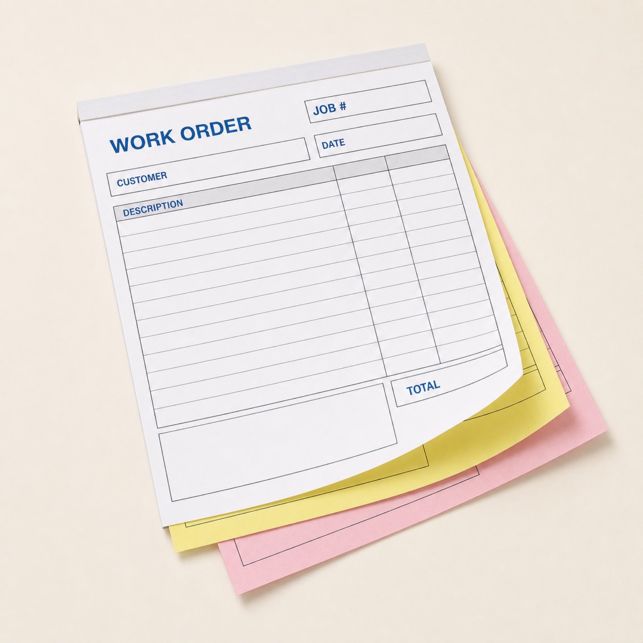 Carbonless NCR Forms shown as another common application