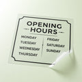 Clear Window Clings printed on 8mil clear static cling vinyl, no adhesive, 8 x 10 inches, shown at an angle