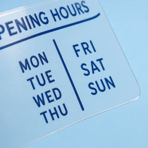 Close-up of the clear transparent material on Clear Window Clings