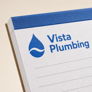 Close-up of the clean offset printing on Custom Notepads (25 Pages)