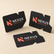 Die Cut Business Cards printed on 16PT card stock, custom die-cut outline, 3.5 x 2 inches, shown at an angle