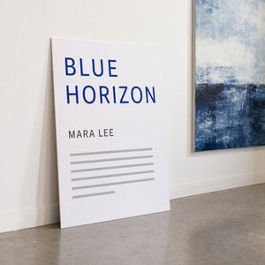 Display Boards 24pt in use - propped against a gallery wall beside a hung artwork