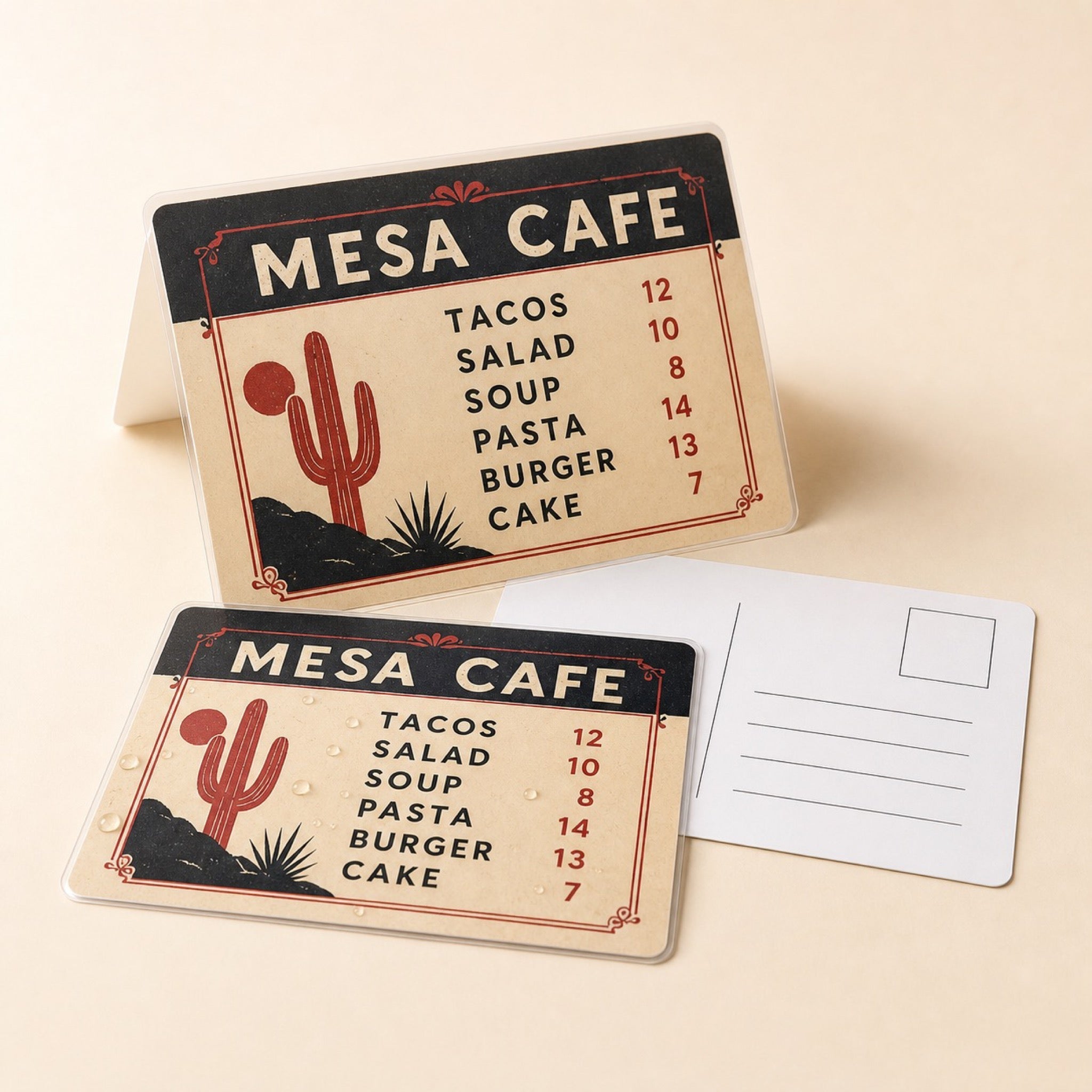 Durable Postcards shown as another common application