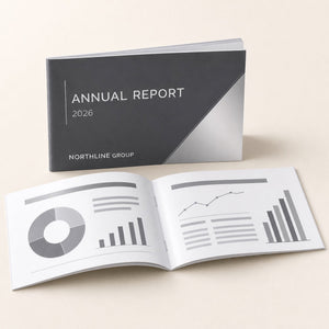 Economy Booklets 8.5x5.5 shown as another common application
