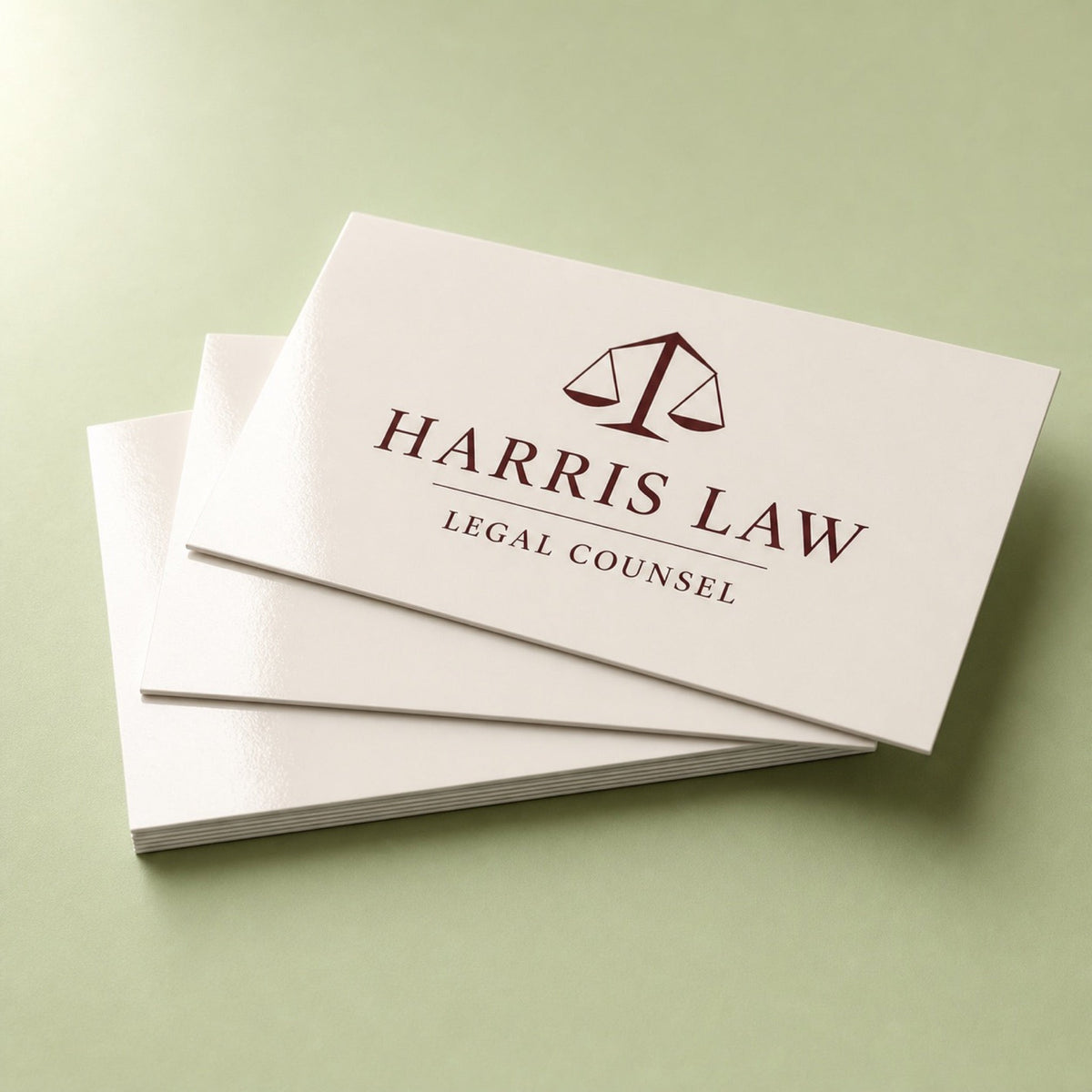 Gloss Laminated Business Cards shown as another common application