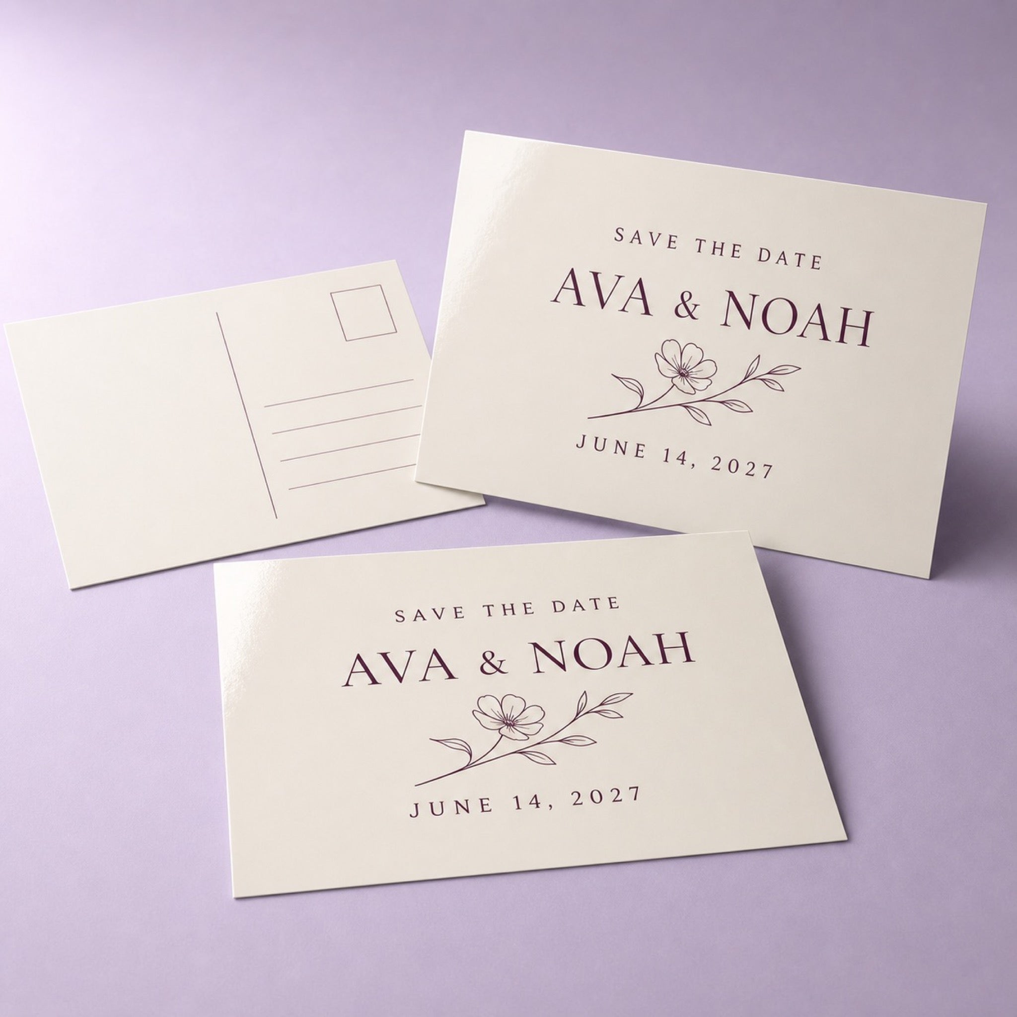 Gloss Laminated Postcards shown as another common application