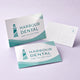 Glossy Postcards printed on 14PT card stock, 4 x 6 inches, shown at an angle