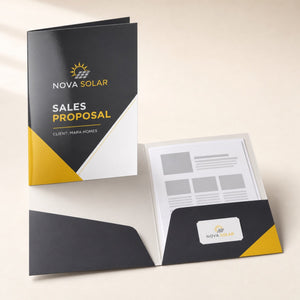 Glossy Presentation Folders shown as another common application