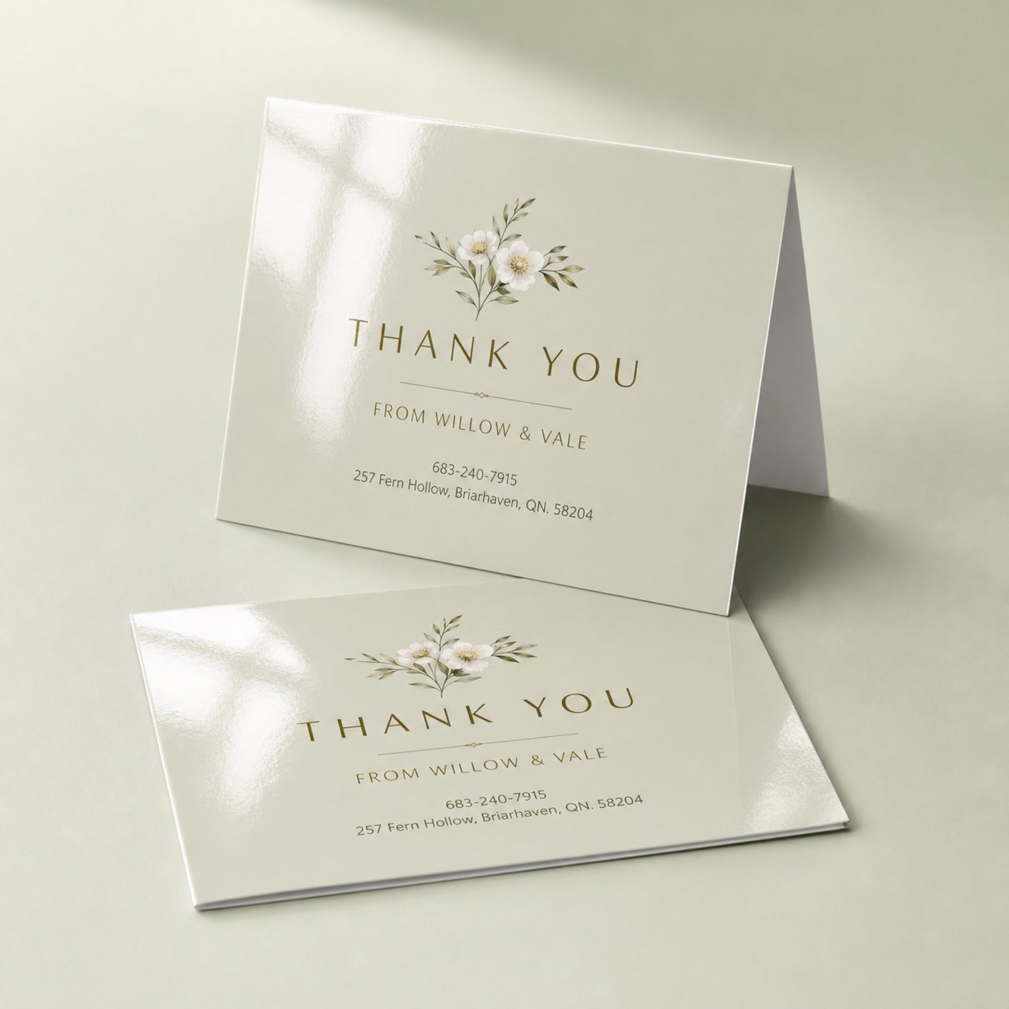 High-Gloss Greeting Cards shown as another common application