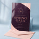 High-Gloss Invitations printed on 14PT card stock, 5 x 7 inches, shown at an angle