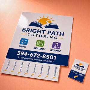 High-Gloss Tear Cards shown as another common application