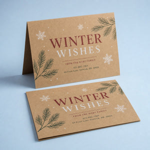 Kraft Paper Greeting Cards shown as another common application