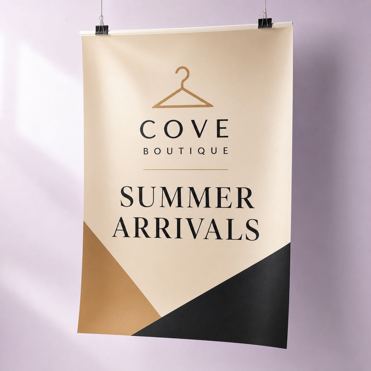 Large Format Posters printed on 8mil photo-satin large format poster paper, 24 x 36 inches, shown at an angle