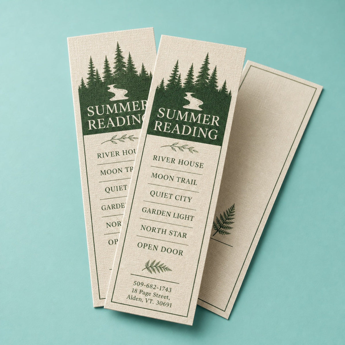 Linen Bookmarks shown as another common application
