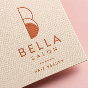 Close-up of the linen texture on Linen Business Cards