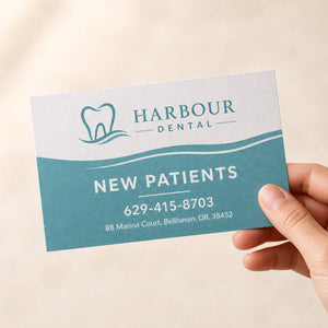 Linen Postcards held in hand showing its 4 x 6 inches size