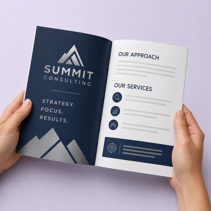 Matte Booklets 8.5x5.5, 80lb silk text, matte finish