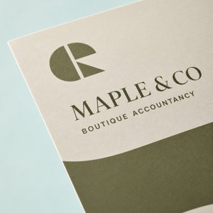 Matte Brochures, heavyweight text, matte finish