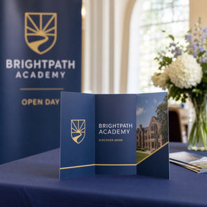 Matte Brochures, heavyweight text, matte finish