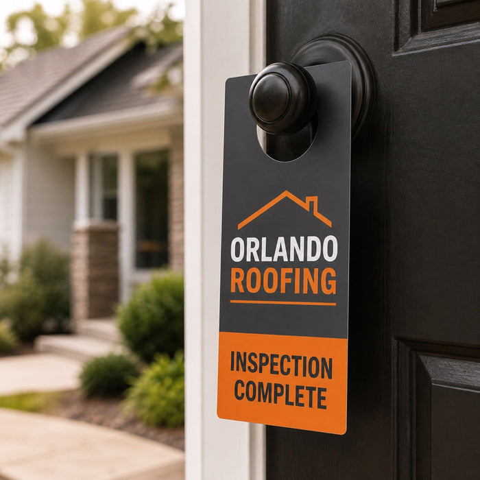 Matte Door Hangers, 14pt stock, matte finish