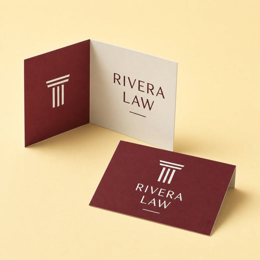 Matte Folded Business Cards
