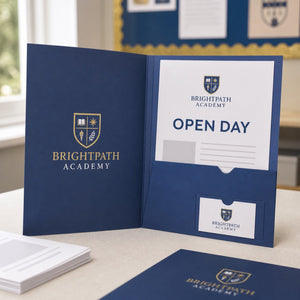 Matte Presentation Folders, 14pt stock, matte finish